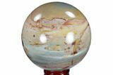 Polished Polychrome Jasper Sphere - Madagascar #118130-1